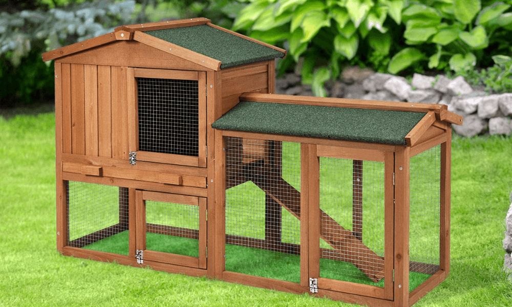 Outdoor Rabbit Hutch | Chicken Coop | Nesting Boxes - Tangkula