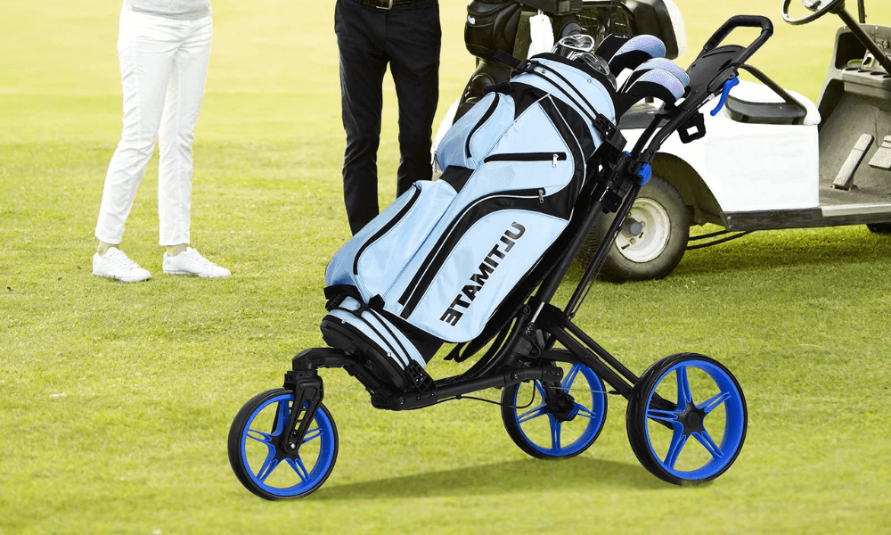 Golf Push Cart for Sale | Golf Bag | Golf Clubs - Tangkula