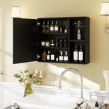 Tangkula Bathroom Medicine Cabinet with Single Mirror Door