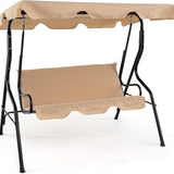 TANGKULA 3 Seater Canopy Swing, Outdoor Patio Swing