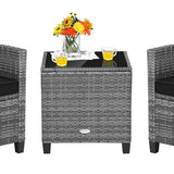 Tangkula 3 Pieces Patio Furniture Set