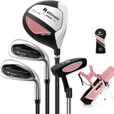 Tangkula Kids Golf Club Set Right Hand, Junior Complete Golf Club Set with 205CC #3 Fairway Wood & #7/#S Irons & Putter