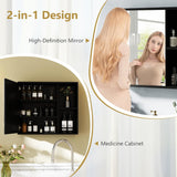 Tangkula Bathroom Medicine Cabinet with Single Mirror Door