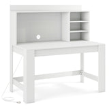 Tangkula Computer Desk with Hutch, Home Office Desk with Bookshelf