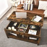 Wood Lift Top Coffee Table, Modern Coffee Table