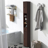 Tangkula Tall Slim Bathroom Storage Cabinet, 71" Freestanding Bathroom Cabinet Organizer