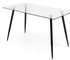  Glass Dining Table, Modern Rectangular Table - Tangkula