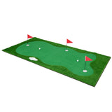 Tangkula 10 FT Golf Putting Green, Large Professional Golf Training Mat with Realistic Artificial Grass Turf