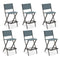 Counter Height Folding Bar Chairs with Back and Footrest - Tangkula