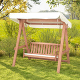 Tangkula 2 Person Porch Swing with Canopy