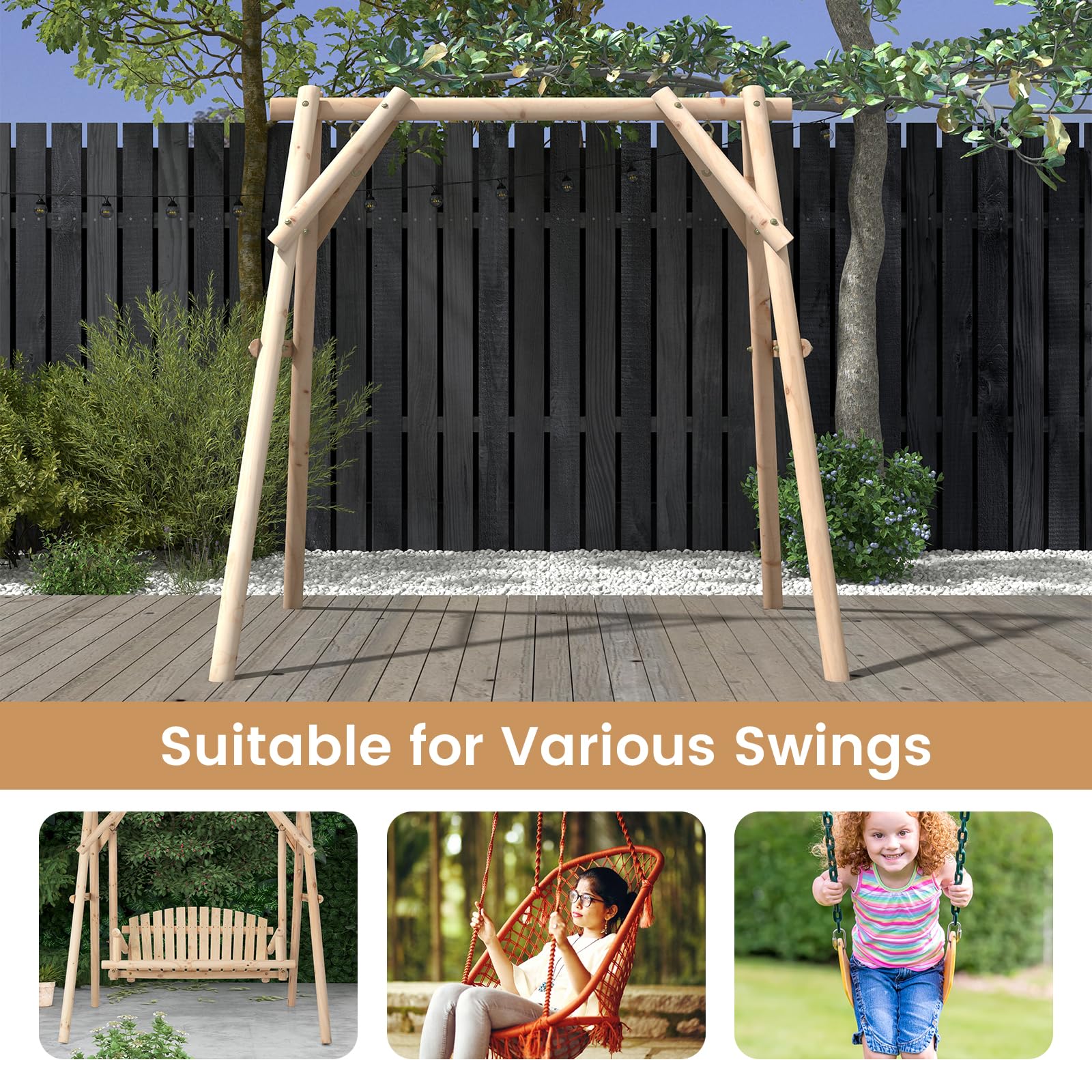 770lbs Porch Swing Frame - Tangkula