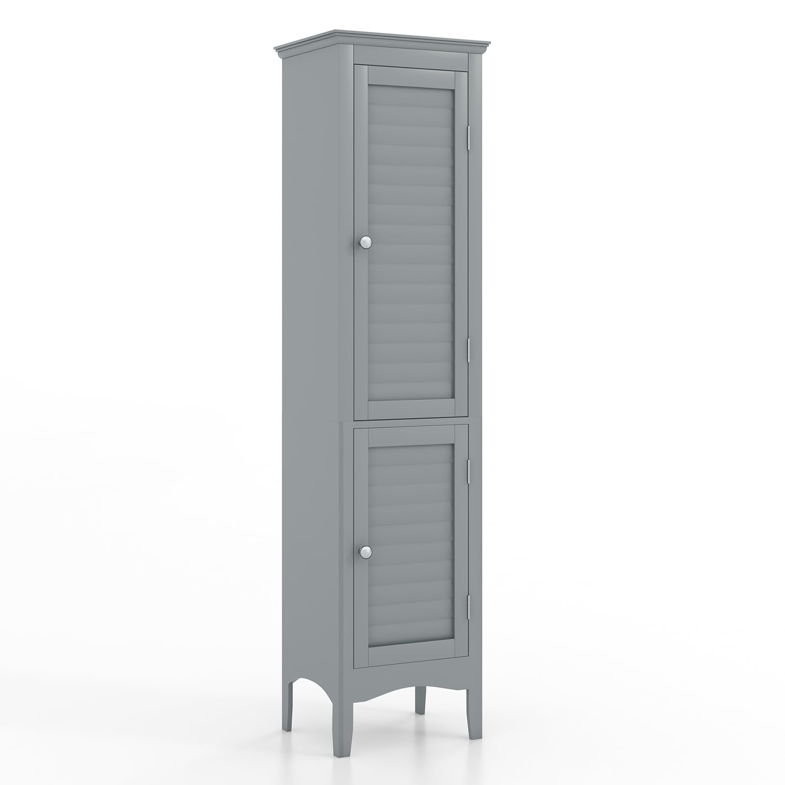 Tangkula Tall Slim Bathroom Storage Cabinet, 71 Freestanding Bathroom Cabinet Organizer