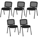 Tangkula Set of 5/10/15 Conference Chairs with Upholstered Seat