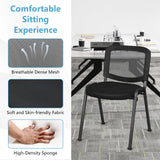 Tangkula Set of 5/10/15 Conference Chairs with Upholstered Seat