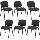 Tangkula Conference Room Chairs, Stackable Office Guest Chairs with Upholstered Back & Seat