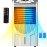 Evaporative Cooler and Heater, Portable Cooling Fan with Remote Control, 3-Mode, 3-Speed and Timer Function