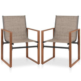 Tangkula Outdoor Dining Chairs Set of 2/4