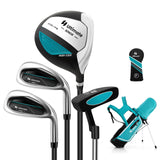 Tangkula Kids Golf Club Set Right Hand, Junior Complete Golf Club Set with 205CC #3 Fairway Wood & #7/#S Irons & Putter