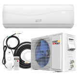 18000Btu/H Mini Wall-Mounted AC Unit with Heat Pump & Ductless Inverter System Rooms up to 1250 Sq.Ft, 18000BTU, 208-230V, 19 SEER