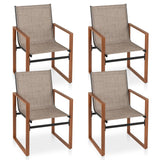 Tangkula Outdoor Dining Chairs Set of 2/4