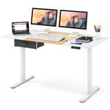 Tangkula 55” x 28” Height Adjustable Electric Standing Desk, Ergonomic Sit Stand Desk