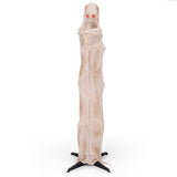 Tangkula 6 FT Halloween Animated Standing Mummy, Life Size Animatronic Mummy with LED Red Glowing Eyes