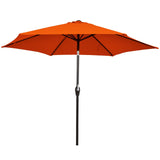 10FT Patio Umbrella, Outdoor Market Table Umbrella with Push Button Tilt