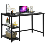 Tangkula Home Office Computer Desk with 2 Storage Shelves