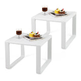 Tangkula Outdoor Side Table Set of 2