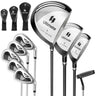 9 Pieces Men's Complete Golf Club Set Right Handed - Tangkula