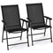 Set of 2 Patio Folding Chairs - Tangkula