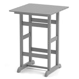 Tangkula 30" x 30" Square Bar Table