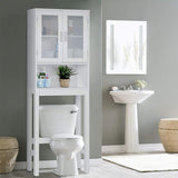 Tangkula Wooden Over The Toilet Storage Cabinet, Home Bathroom Space Saver