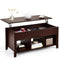 Wood Lift Top Coffee Table, Modern Coffee Table - Tangkula