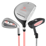 Tangkula 3 Pieces Junior Golf Club Set for Children Right Hand,Aged 11-14