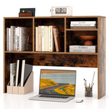 Tangkula Desktop Bookshelf, Countertop Storage Hutch with 4 Shelves for Computer Desk