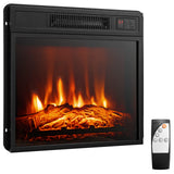 18" Electric Fireplace Heater, Freestanding & Recessed 1400 W Electric Stove Heater