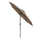 Tangkula 9FT Patio Umbrella, Outdoor Market Table Umbrella with Push Button Tilt Adjustment, Crank & 6 Sturdy Ribs for Garden