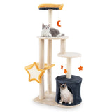 Tangkula Cat Tree Tower, 50 Inch Multi-Level Cat Tower with Cat Condo