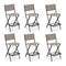 Counter Height Folding Bar Chairs with Back and Footrest - Tangkula