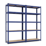 Tangkula 5-Tier Heavy Duty Metal Shelving with 2000 LBS Load, 35" / 47" Wide