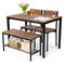 4-Piece Dining Table Set - Tangkula