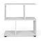 2 Tier Geometric Bookshelf, Freestanding Wood Display Shelf - Tangkula