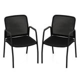 Tangkula Conference Chairs, Office Guest Chairs with Ergonomic Mesh Backrest