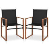 Tangkula Outdoor Dining Chairs Set of 2/4