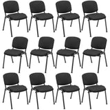 Tangkula Conference Room Chairs, Stackable Office Guest Chairs with Upholstered Back & Seat