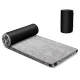 Tangkula Memory Foam Camping Mattress, Portable Roll Up Sleeping Pad with Carry Bag