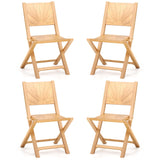 Tangkula 2/4 Pieces Folding Patio Chairs(Sun Back)