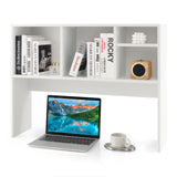 Tangkula Desktop Bookshelf, Countertop Storage Hutch with 4 Shelves for Computer Desk