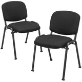 Tangkula Conference Room Chairs, Stackable Office Guest Chairs with Upholstered Back & Seat